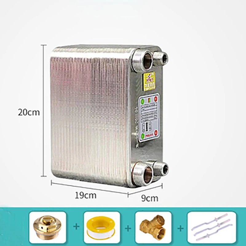 Cooler Chiller Heat-Exchanger Water-Heater Beer Home SUS304 60-Plates Brazed-Plate-Type