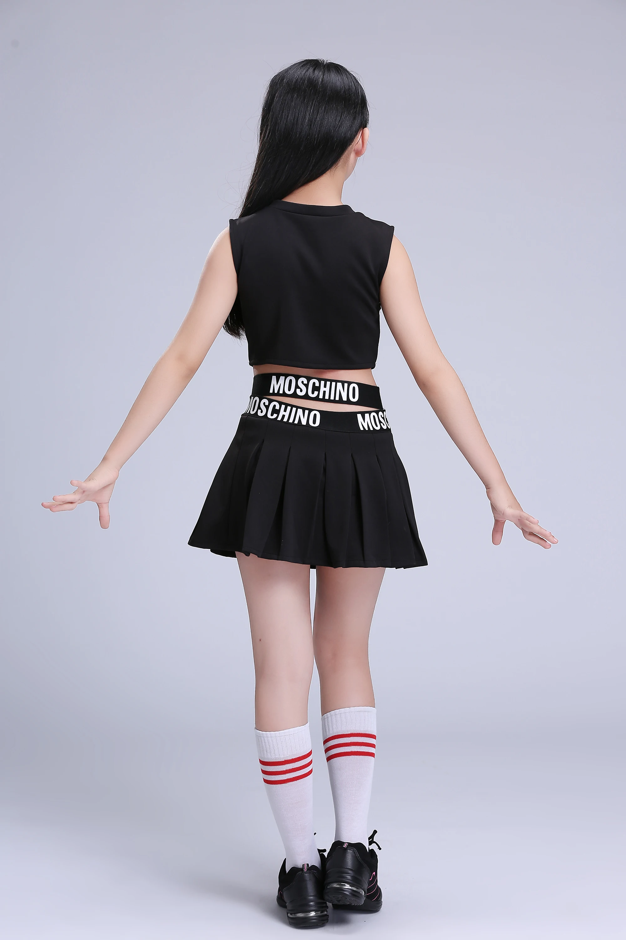 Girls Jazz Dance Skirt Hip Hop Dance Clothing Children Cheerleading Costumes
