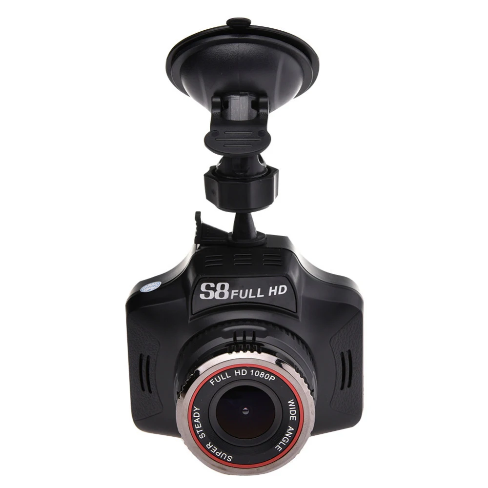 

2 In 1 Car Voice Radar Detector Dash Cam Universal Anti Radar Detector Car DVR Camera Flow Detecting G-sensor Driving Recorder