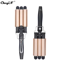 22 мм 3 Бочки щипцы для завивки волос 110-240 V Керамика отрицательные ионы волос Инструменты для укладки волос 35 Вт Профессиональная машинка для стрижки волос бигуди P42