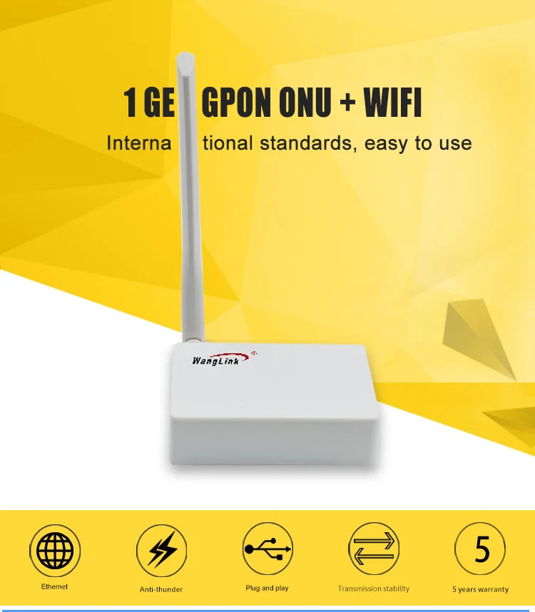 GPON ONU 1GE с wifi роутером ONU wifi OLT 1,25G с беспроводной wifi GPON OLT wifi функцией