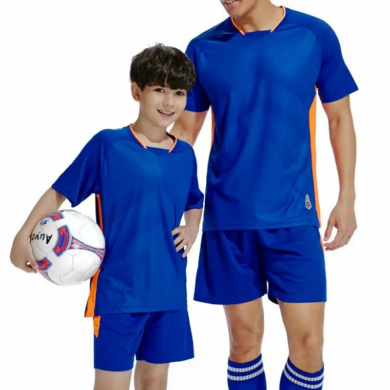 Мужские футбольные майки для мальчиков, комплекты, индивидуальный номер, детский спортивный комплект, тренировочные футболки для футбола, дышащая командная униформа