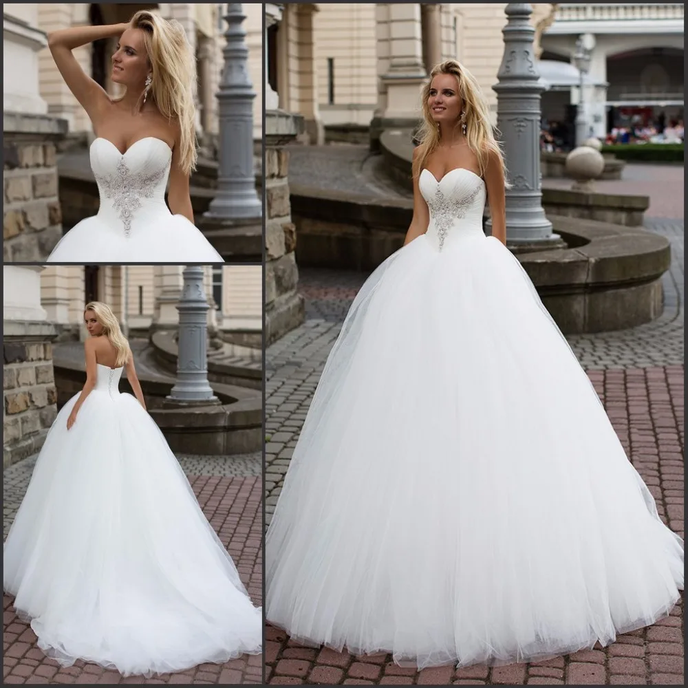 1Princess-Ball-Gown-Pretty-Tulle-Wedding-Dress-Vestidos-De-Novia-2017-Casamento-Bride-Wedding-Dress-New
