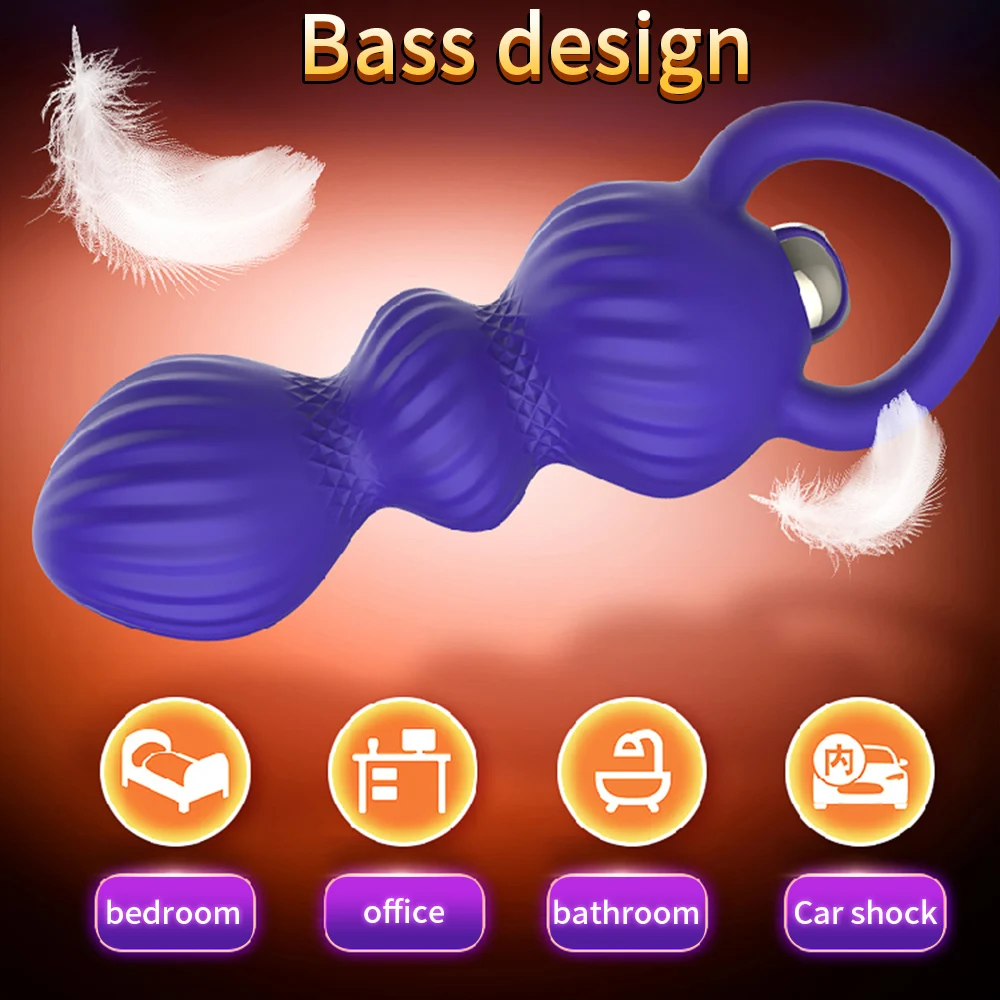 Anal Vibration Powerful Anal Beads Adult Sex Toy Anal Vibrator Rechargeable Prostate Massager Erotic Vibrator Sex Toy for Men (16)