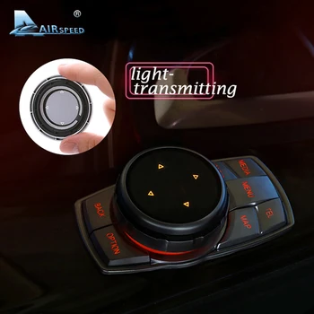 

AIRSPEED idrive Car Multimedia Buttons Cover M Emblem Stickers for BMW E46 E39 E60 E36 F30 F10 X5 E35 E34 E30 F20 E92 E60 M5