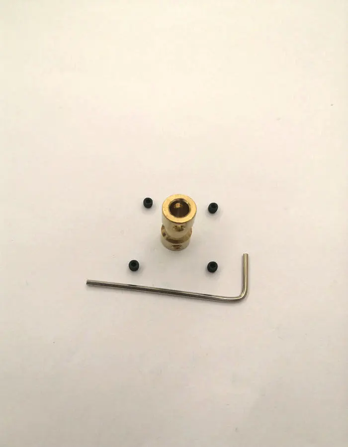 

Copper coupling, hard coupling coupling with different inner diameter, screw and hex wrench,Motor coupling