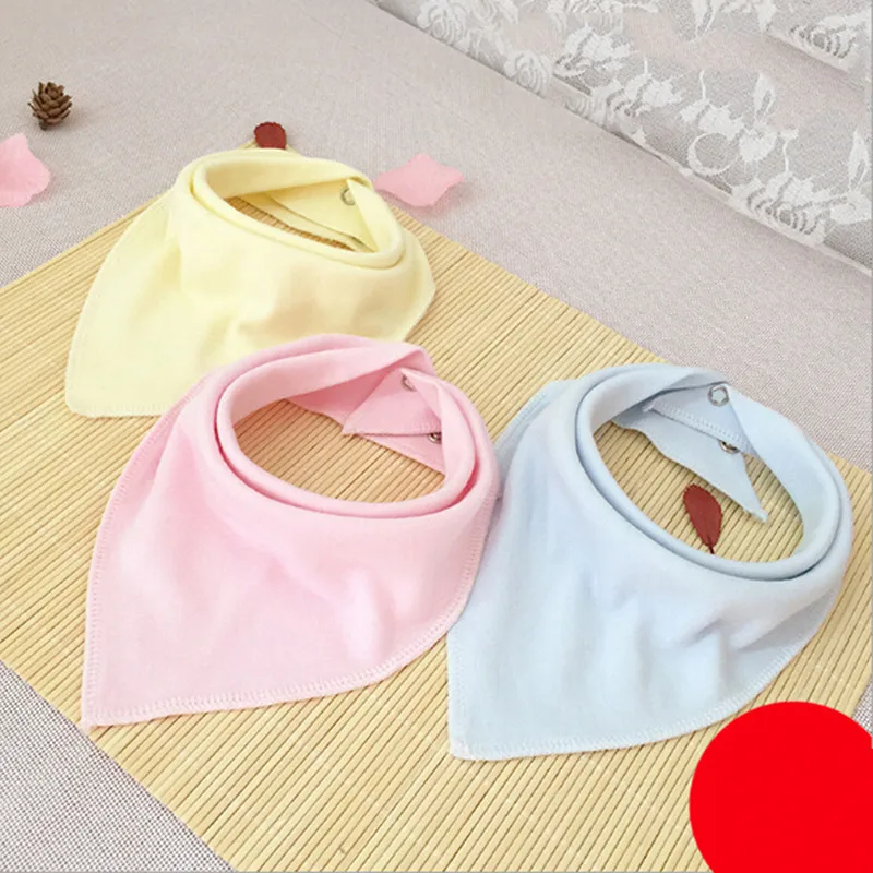 

Solid color Bandana Bibs Draol Bibs For Boy Girl Burp Claths Unisx Soliva towel Draoling and Teething Baby Bibs