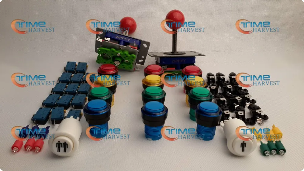 

Arcade parts Bundle kits control panel package with illuminate button,LED,player start buttons, joystick,microswitch for cabinet