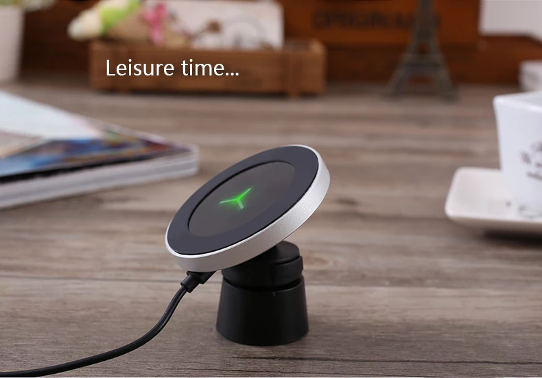 360 Degree Rotation Car Phone Wireless Charger For Samsung S8 S8 Plus S7 Edge Dashboard Wireless Charger Stands Air Vent Holder (14)