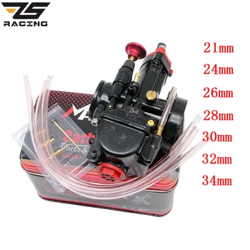 

ZS Racing Super Class Motorcycle 21 24 26 28 30 32 34mm Universal Case For Mikuni Carburetor Parts Scooters With Power Jet