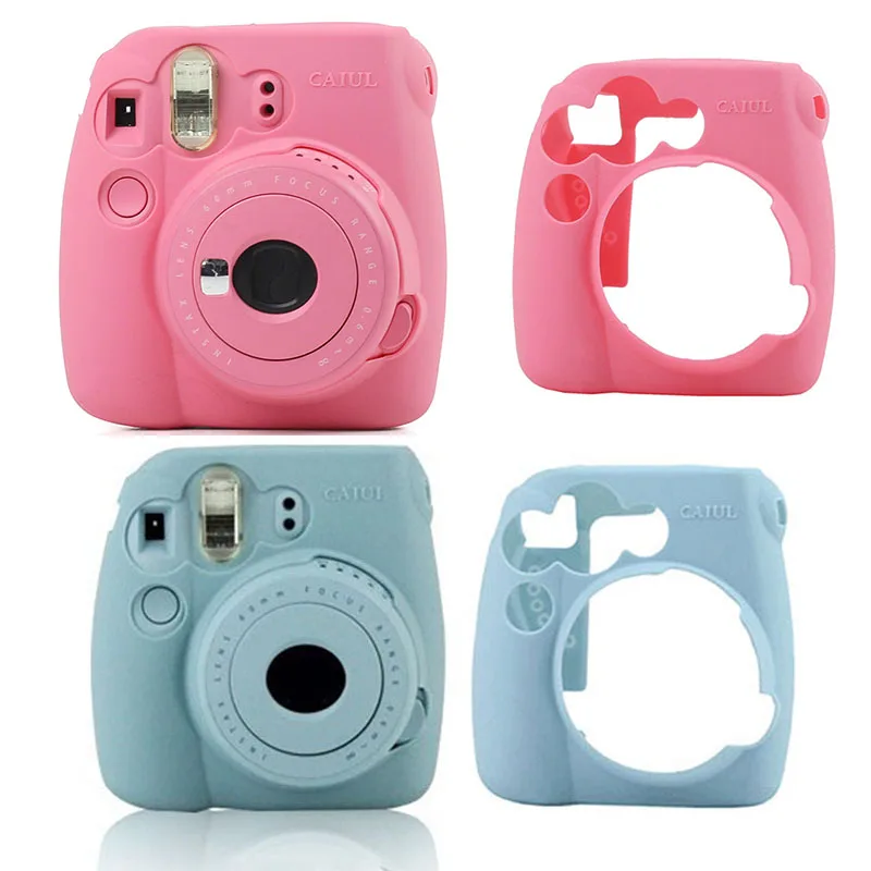 

Hot Selling Instant Camera Bag Case for Fujifilm Instax Mini 9 Mini 8 8+ Case Classic Noctilucent Jelly Colors Camera Skin Cover