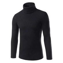 Мужской свитер, осенняя и зимняя мужская одежда, простой модный свитер, мужской тонкий свитер с высоким воротником, нижняя часть без подкладки, верхняя одежда для мужчин