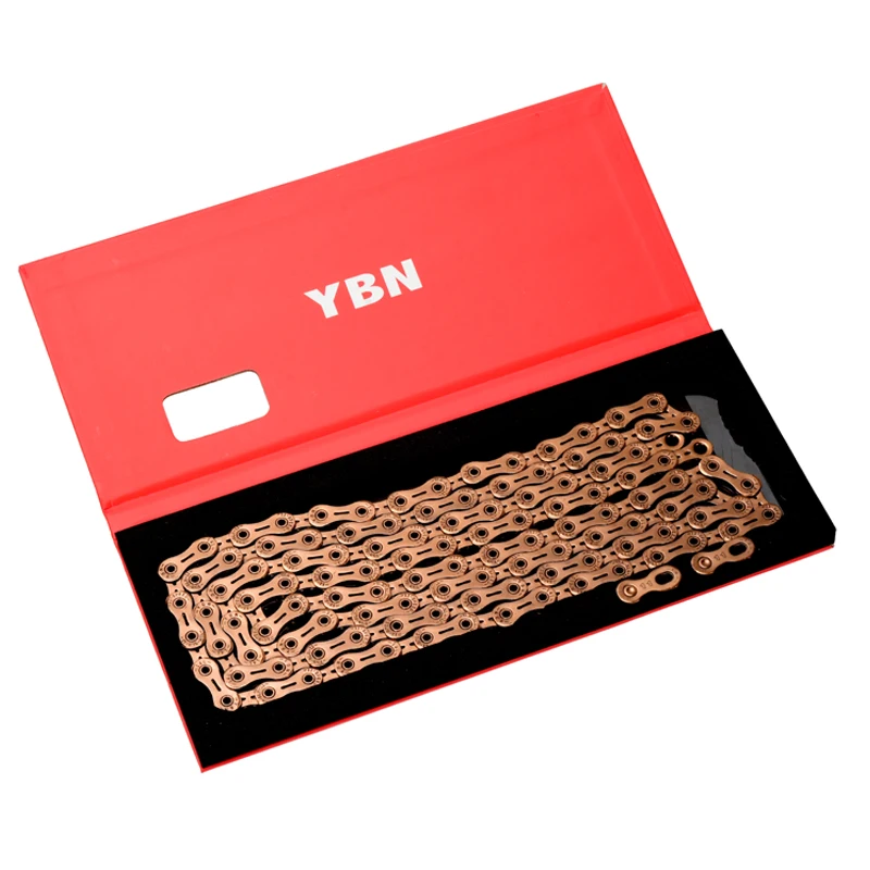 

YBN Full Hollow Rose gold 22-speed 11-speed Road Mountain Bike Racing chain with magic buckle