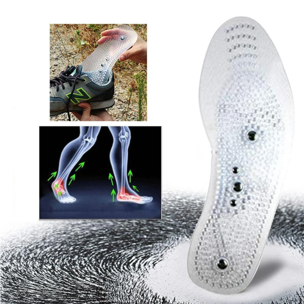 2pcs/Pair Foot Massager Slimming Insoles Magnetic Therapy Foot Massage Pads Health Slimming Pain Acupuncture Insoles Shoe Mat