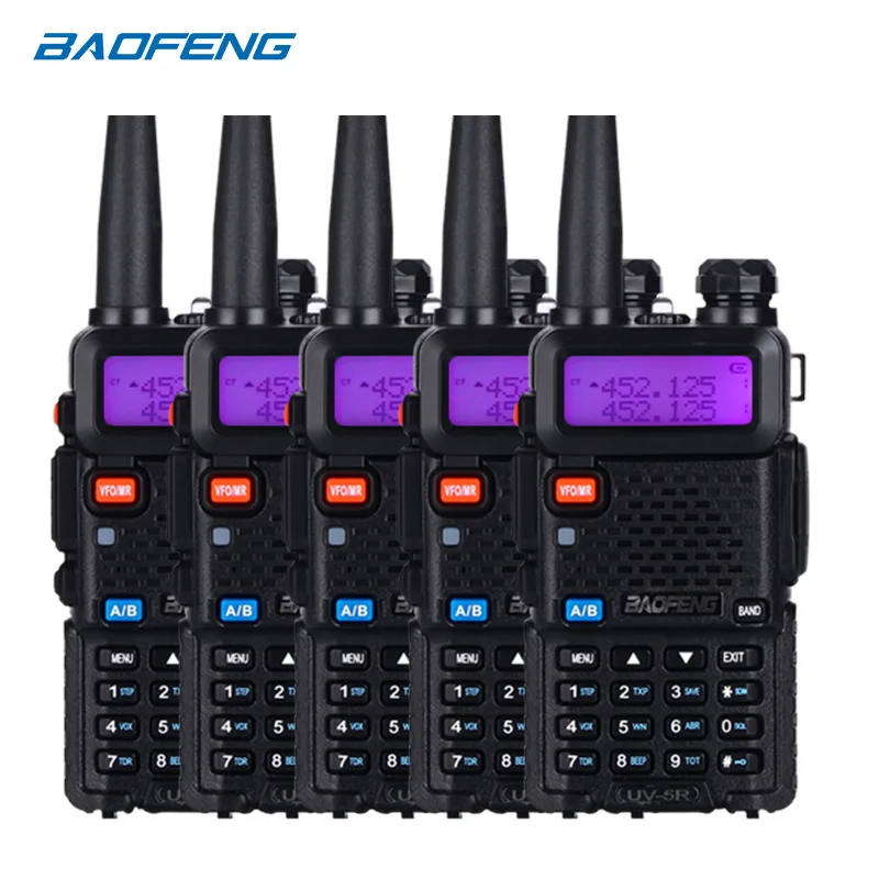 BaoFeng UV-5R Walkie Talkie Two Way Radio upgrade version baofeng uv5r 128CH 5W VHF UHF 136-174Mhz & 400-520Mhz