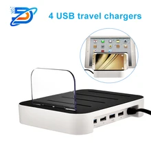 4 дорожные usb-зарядки 4 USB зарядные устройства горячий контакт маленький размер мульти-порт 4 зарядные устройства AMK-UD04