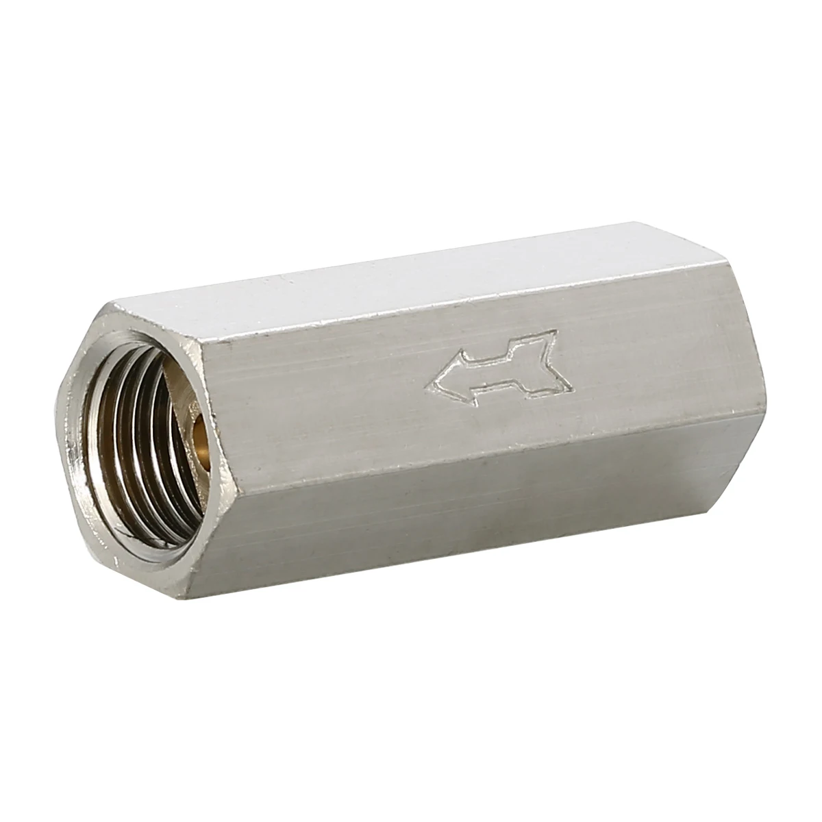 New Brass One-way Valve 1/4" Threaded BSPP Female Full Ports Pneumatic Connector One Way Air Gas Check Oil Water Valve