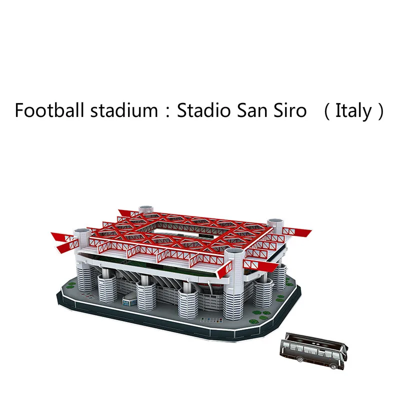 2019 новый футбольный стадион модель головоломки 17 моделей футбольных фанатов сувенир Дети DIY паззлы