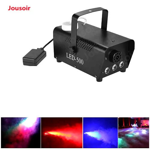 

Wireless Control500W Smoke Machine/Green Color 500W Led Fog Machine/Fogger With 3pcs Green LED Light For DJ Wedding Party CD15