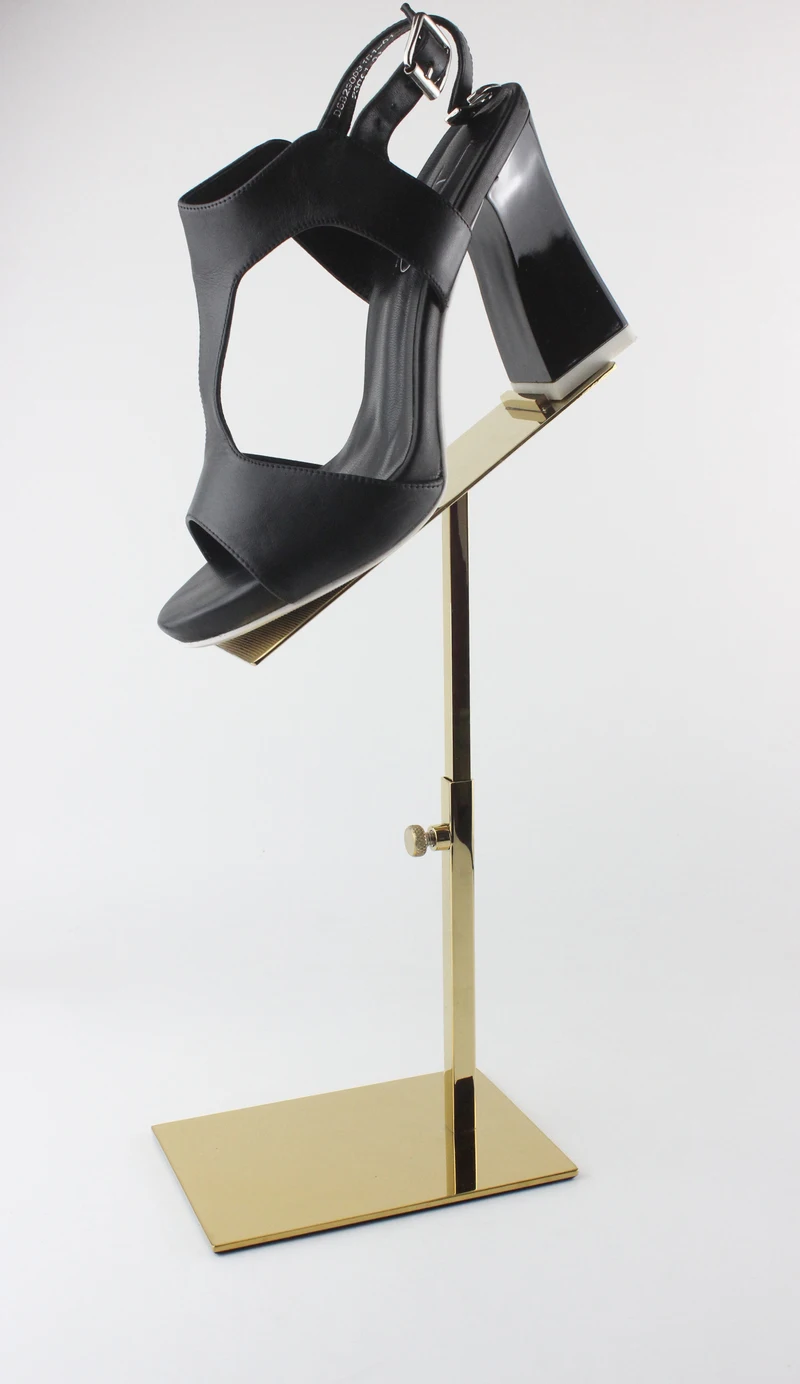 Metal Polished Gold Shoe Display Stand Shoe Riser Stand shoe Bracket