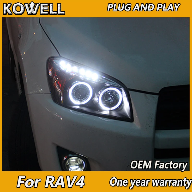 KOWELL автомобильный Стайлинг для Toyota RAV4 головной светильник s 2009 2010 2011 2013