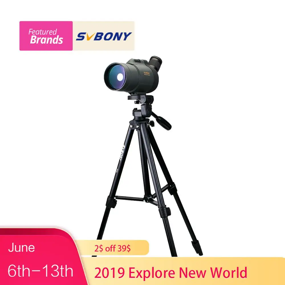 

SVBONY 25-75x70 Spotting Scope MAK Zoom Monocular FMC Long Range Waterproof / High Tripod for Hunting Birdwatching Telescope