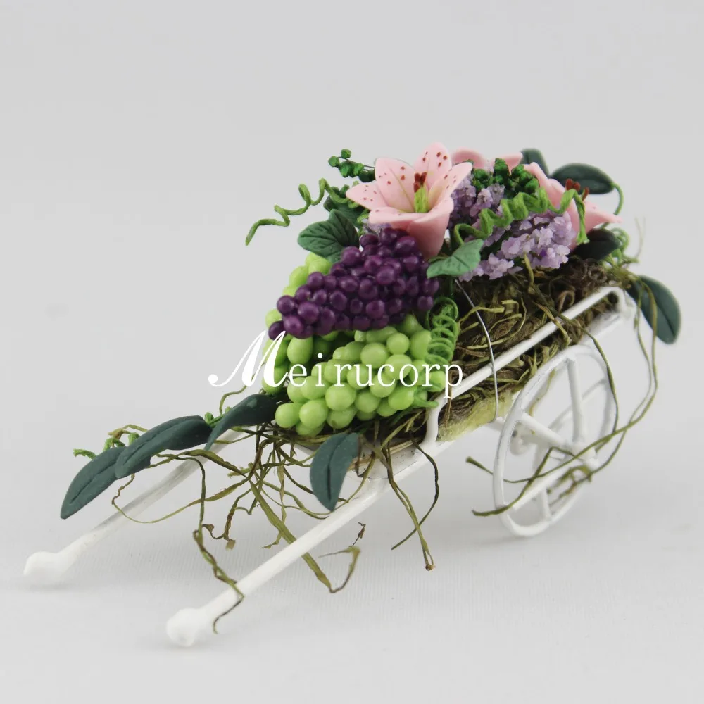 

Wholesale fine Dollhouses 1:12 scale Mini fruits cart