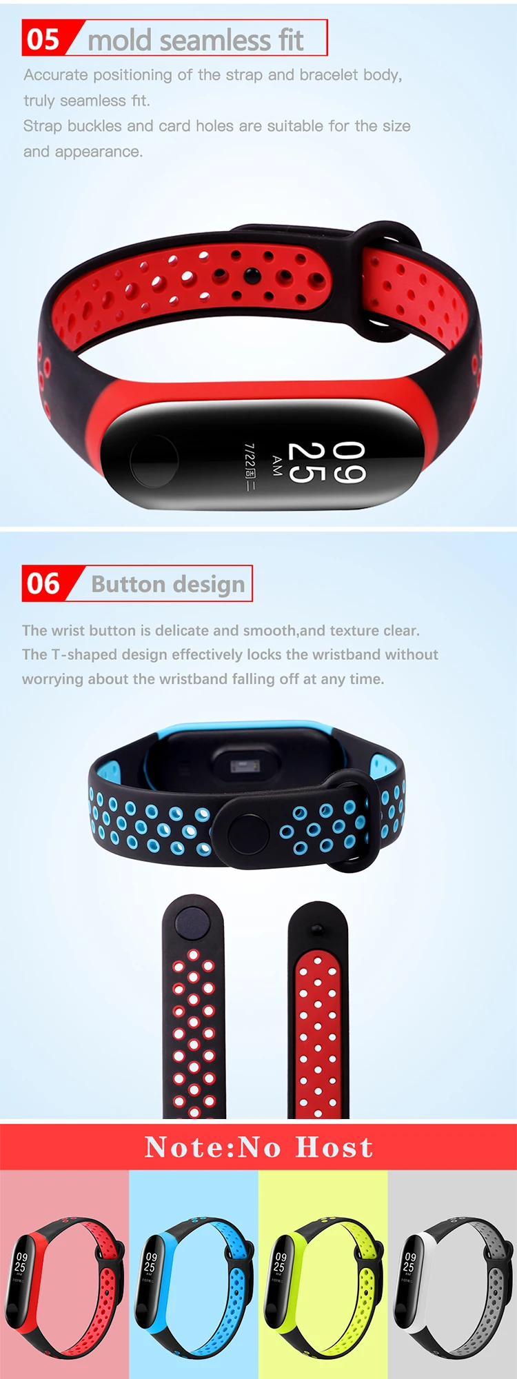 BOORUI спортивный miband 3 ремешок силиконовые смарт аксессуары correa ремешки на запястье Замена my band 3 аксессуары с различными цветами