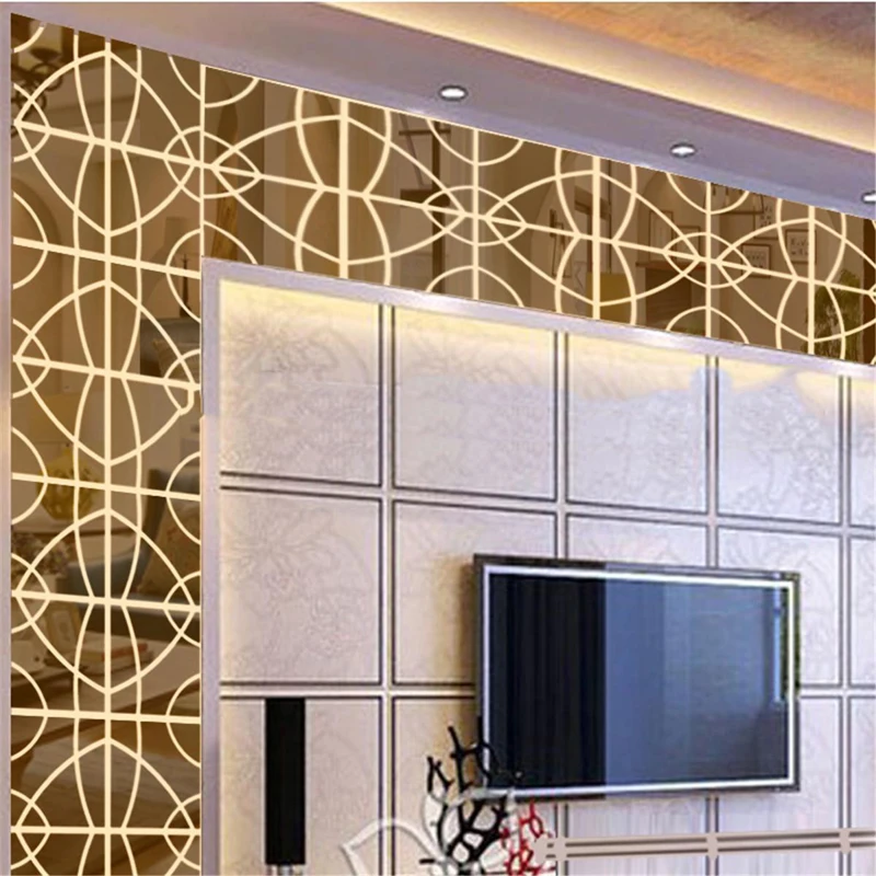 JX-LCLYL Art Decor DIY 3D Mirror Geometric Hexagon Acrylic Home Door Window Wall Sticker