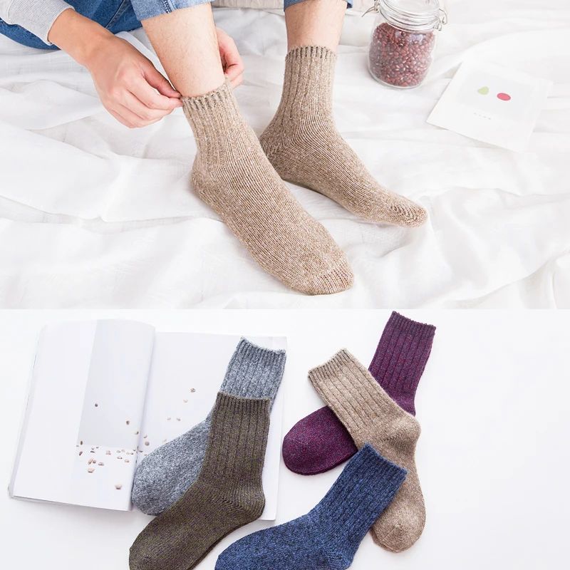 

New autumn/winter men's socks - tube warm wool socks wicking sweat and deodorizing business socks