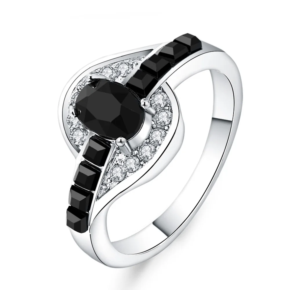 8 цветов, серебряный цвет для женщин, свадебное кольцо с кристаллами белого золота, обручальные кольца, свадебные ювелирные изделия, размер 6-12