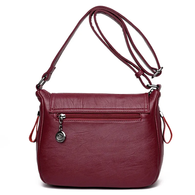 2019 New Women Leather Messenger Bags Luxury Handbags Women Bags Designer Female Crossbody Vintage Shoulder Bag Ladies Bolsas