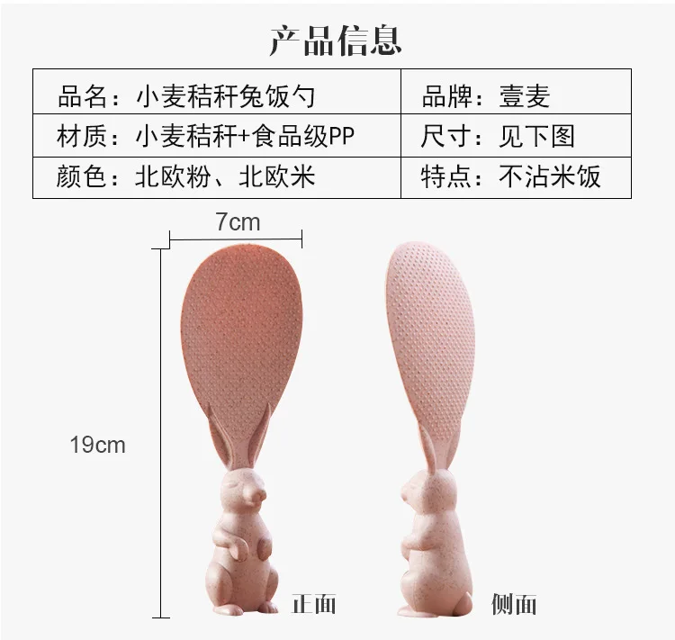 Пшеничная соломенная ложка для риса антипригарная рисовая банка стенд креативная Защита окружающей среды рисоварка совок для риса Лопата Милая кухня