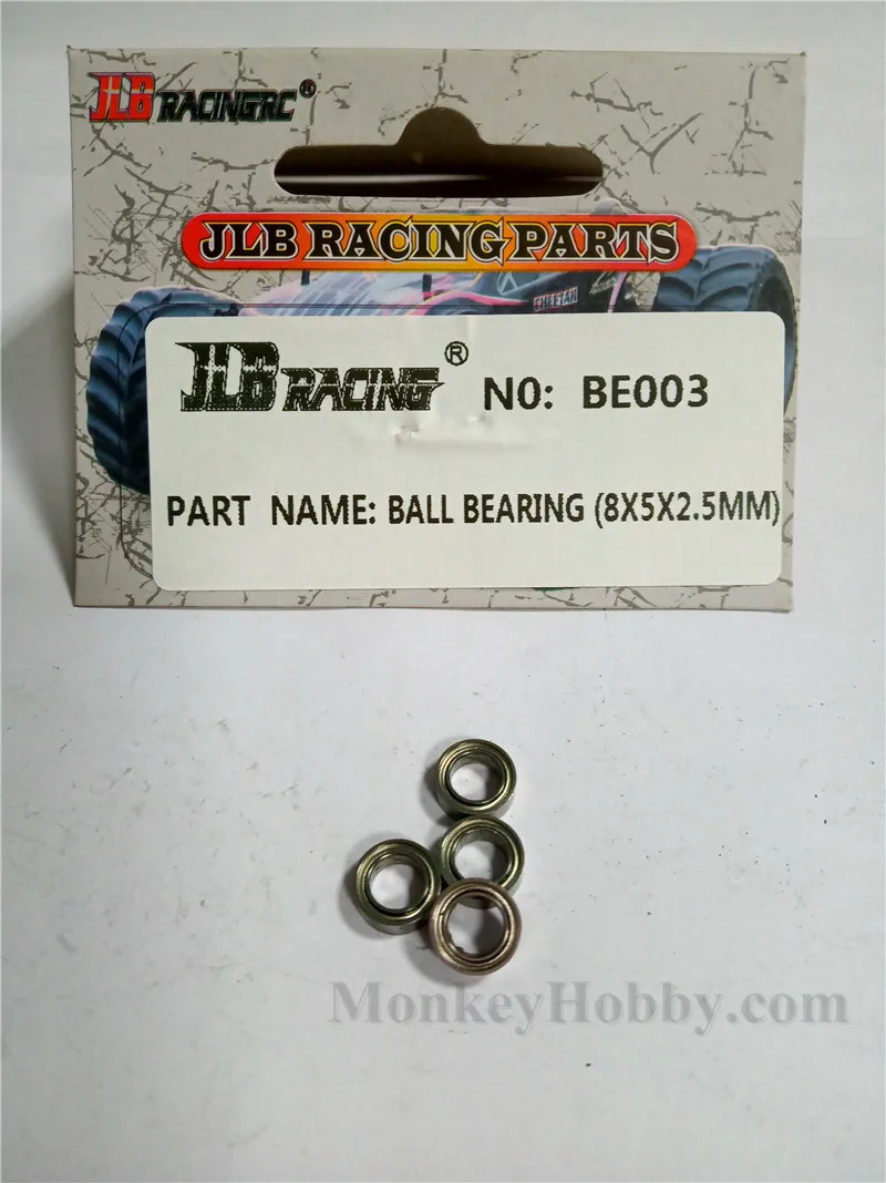 

JLB Racing Cheetah 1/10 Brushless RC CAR PARTS BALL BEARING (8X5X2.5MM) 4pcs BE003