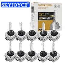 SKYJOYCE 10 шт. 35 Вт автомобильный светильник Xenon D1S 55 Вт D3S HID Лампа 6000 К 4300 К 8000 К 5000 К для 55 Вт D1S D3S комплект ксенонового балласта