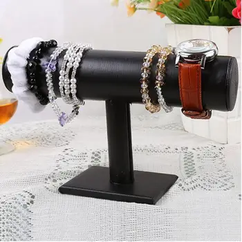 

Jelwelry Box Earring Holder Velvet Bracelet Chain Watch T-Bar Rack Hard Display Stand Organizer Hard Display Stand Items Rack