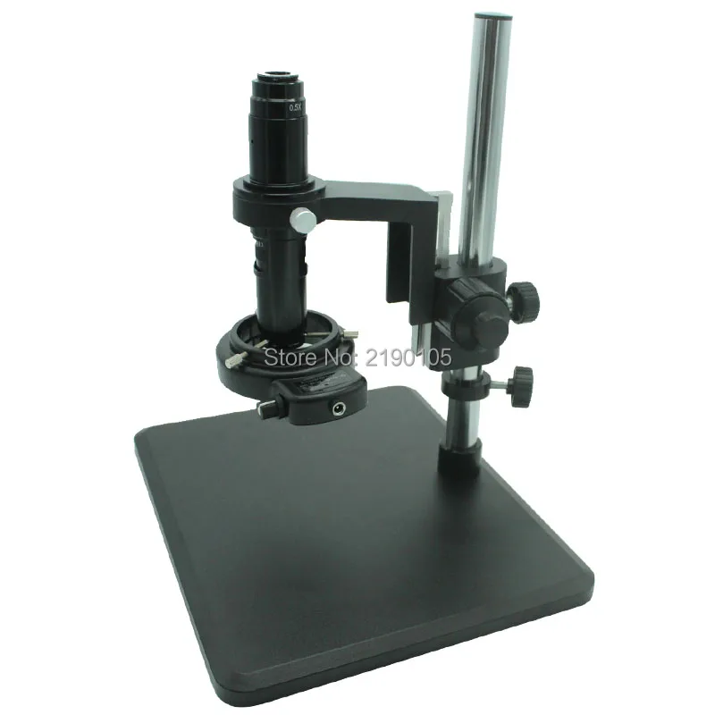 

Industrial Microscope Camera Lens Ring Focus Bracket holder 50MM Fine Adjustment Bracket +10X-200X C-Mount Lens+LED light