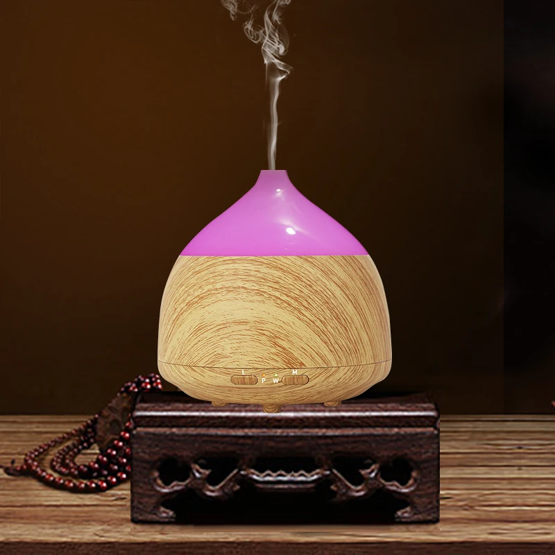 

100ml Aroma Diffuser Aromatherapy Wood Grain Essential Oil Diffuser LED Light Ultrasonic Cool Mist Humidifier for Office Home