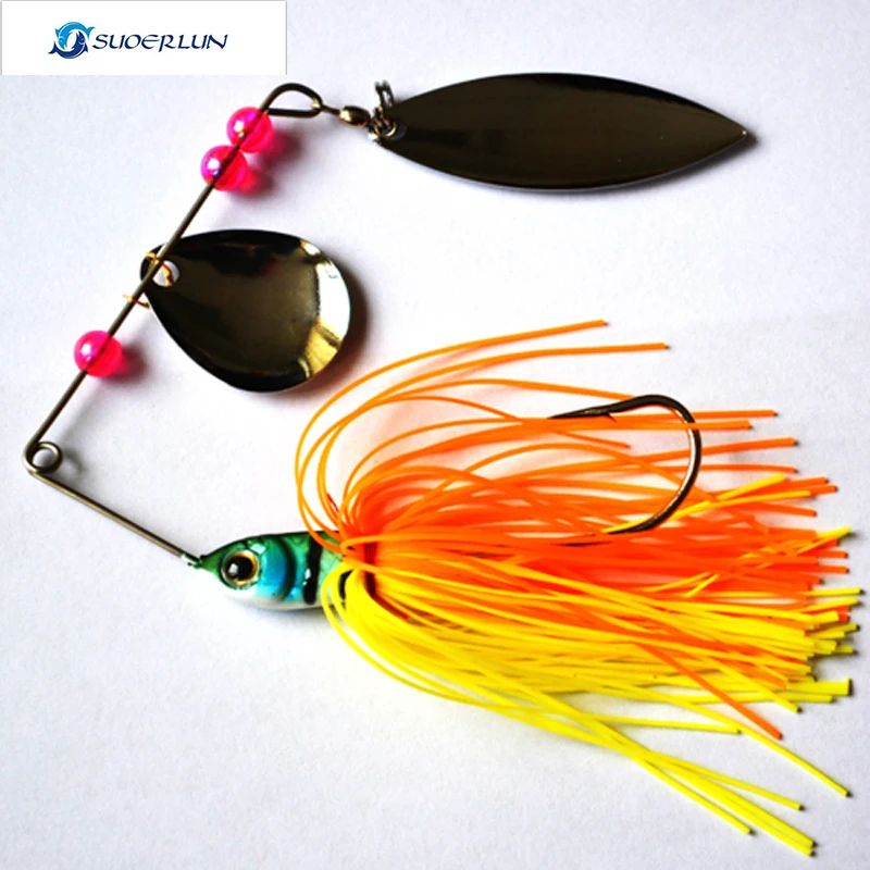 1pcs swivel decoy 15G metal decoy hard fishing bait Spinner Lure