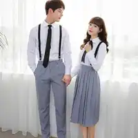 4 pieces Set Pure Disfraz Sexy School Girl Costume Role Play Young College Cheerleader Schoolgirl Uniform 6 Sizes