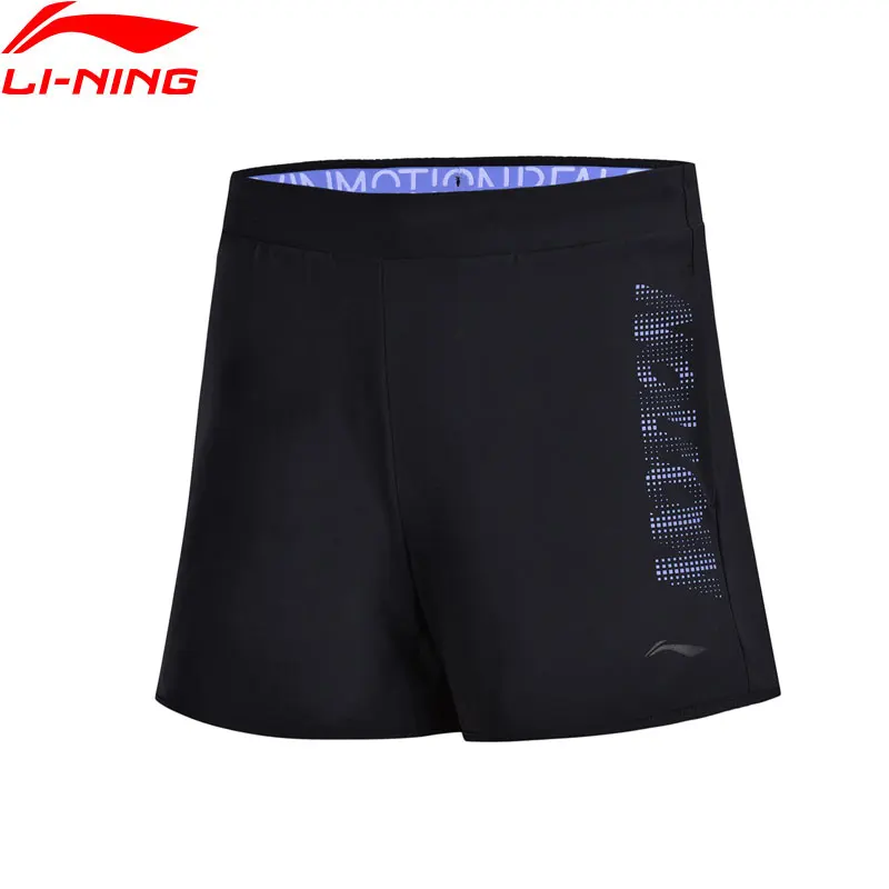 

Li-Ning Women Training Shorts 79% Nylon 21% Spandex Regular Fit Breathable LiNing Comfort Sports Shorts AKYN022 CAMJ18