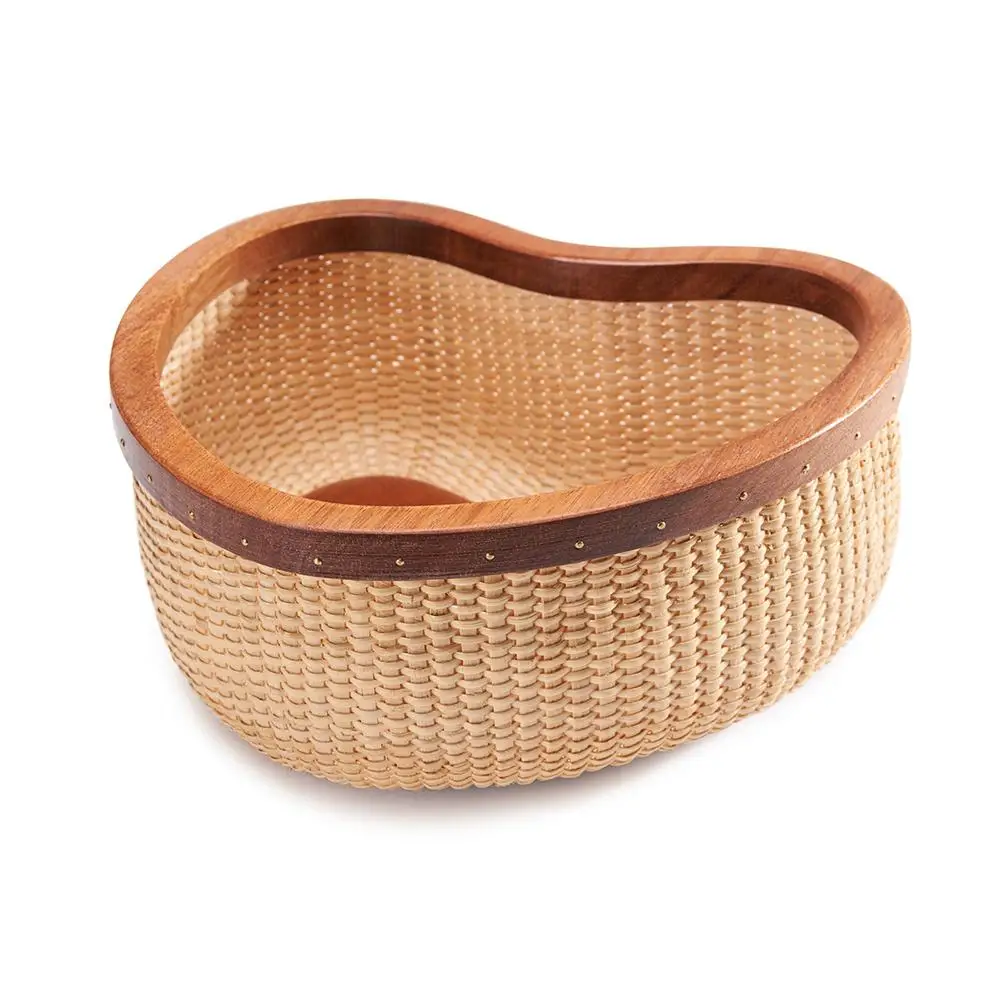 

Desktop Storage Basket Fruit Basket Jewelry Organizer Rattan Heart-shaped High Quality Fine Workmanship Quick Delivery Durable