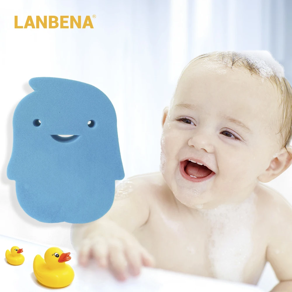 LANBENA мультяшная губка для ванны инструмент очищения ребенка Ультра мягкий