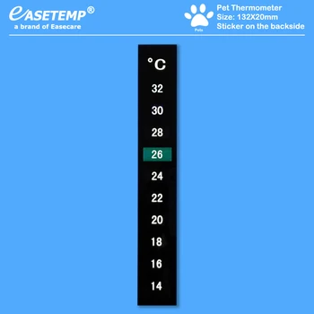 

10pcs/lot Free Shipping Pet Care Pet Thermometer (14-32 degree) for Dogs, Cats, Birds, Reptiles and Amphibians with Sticker