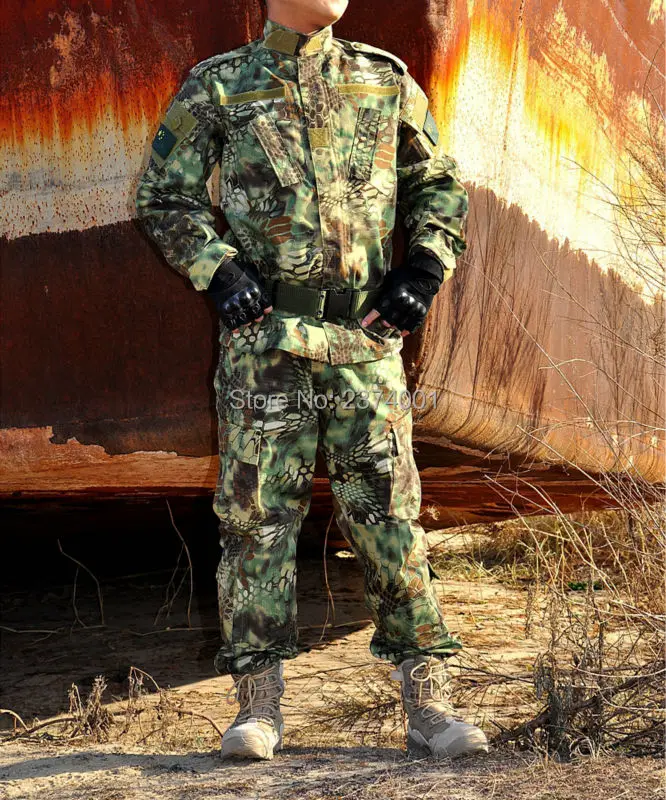 Тактическая Боевая униформа рубашка брюки Kryptek костюм страйкбол Пешие прогулки Охота