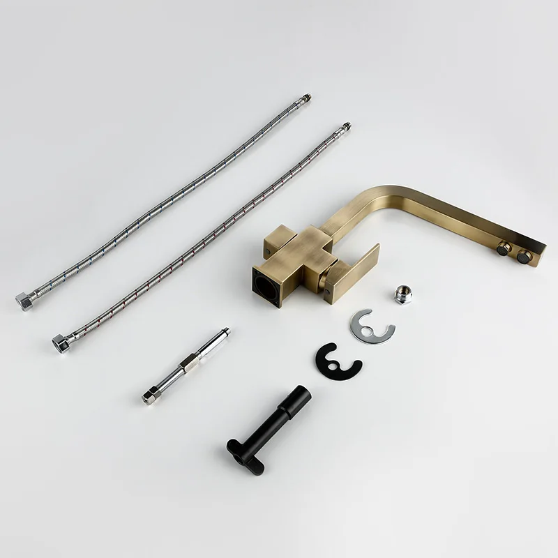 Smesiteli Kitchen Faucets Brushed Antique Bronze 3 Way Tap Filter Faucets Dual Holder Kitchen Faucets 360 Degree Rotation Faucet Smesiteli Kitchen Faucets Brushed Antique Bronze 3 Way Tap Filter Faucets Dual Holder Kitchen Faucets 360 Degree Rotation Faucet