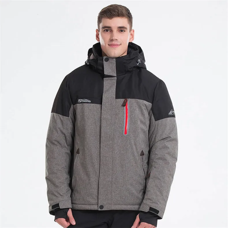 Мужская зимняя теплая куртка, зимняя одежда, водонепроницаемая ветрозащитная куртка для снега, Мужская зимняя одежда, лыжная куртка, мужское пальто