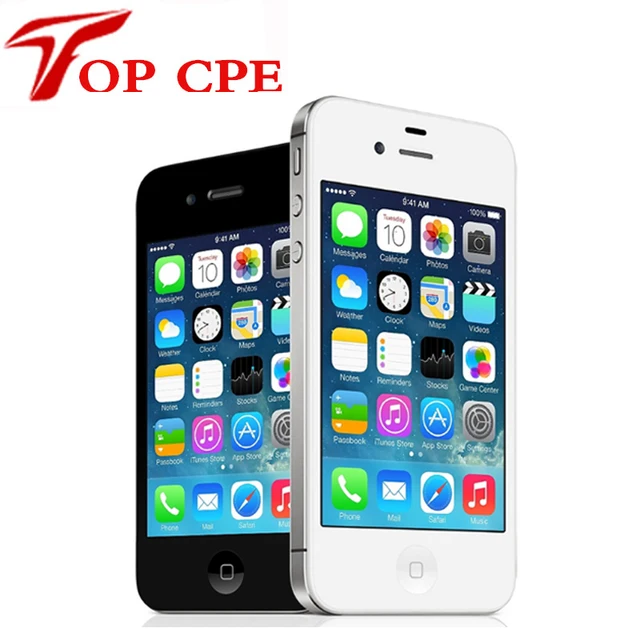 Original Factory Unlocked Apple iPhone 4S IOS Dual Core 8MP WIFI GPS WCDMA 3.5inch 1080P TouchScreen iCloud itune Mobile phone