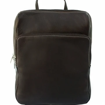 Piel 2401-CHC Chocolate Front Pocket Backpack (1)