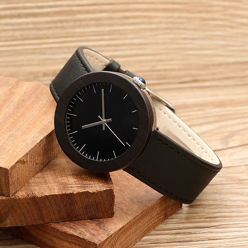 BOBO BIRD Brand Fashion Creative Style Design Steel Wood Women Watches i30 Lesther Band As Gift